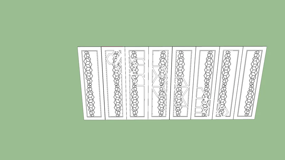 pintu garasi geser motif