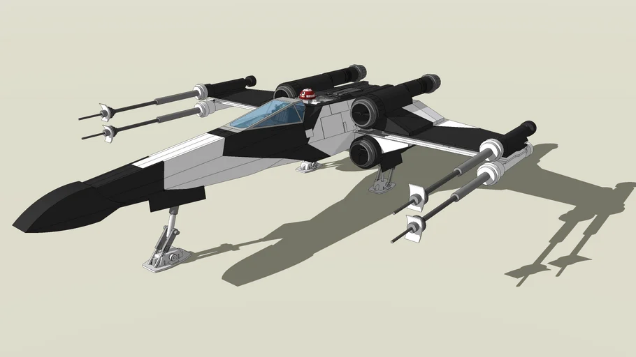 Incom T-65 X-Wing Starfighter (Partisan Forces) | 3D Warehouse