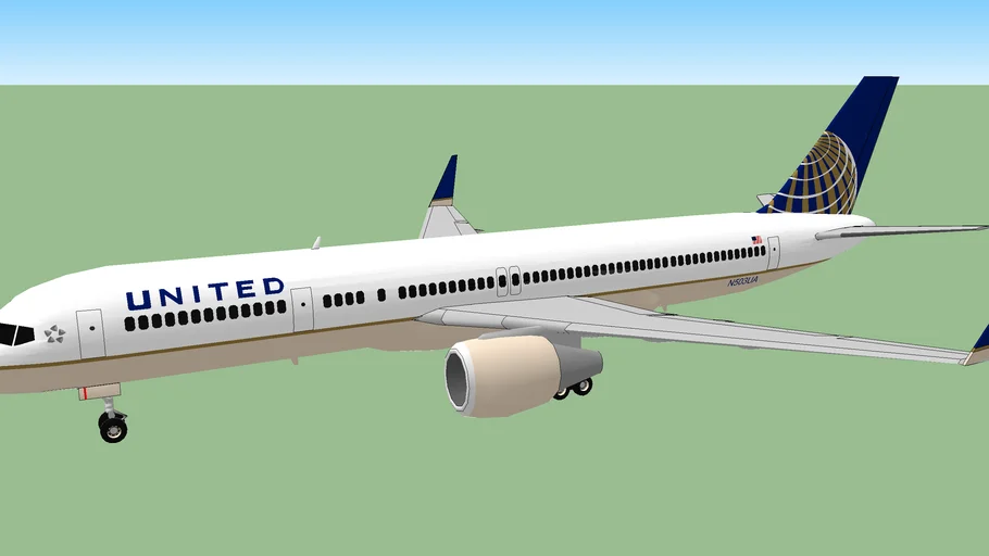 United Airlines (2012) - Boeing 757-200W.