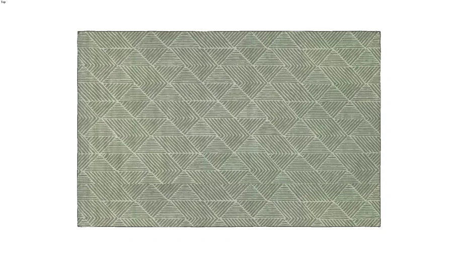 TAPETE VERDE GEOMÉTRICO