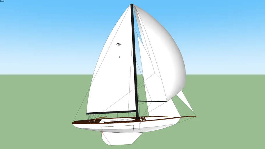 West class sloop (open deck) | 3D Warehouse