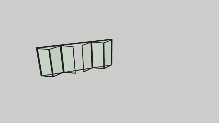 Bi-fold glass door