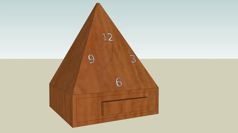 Clock with drawer attachment