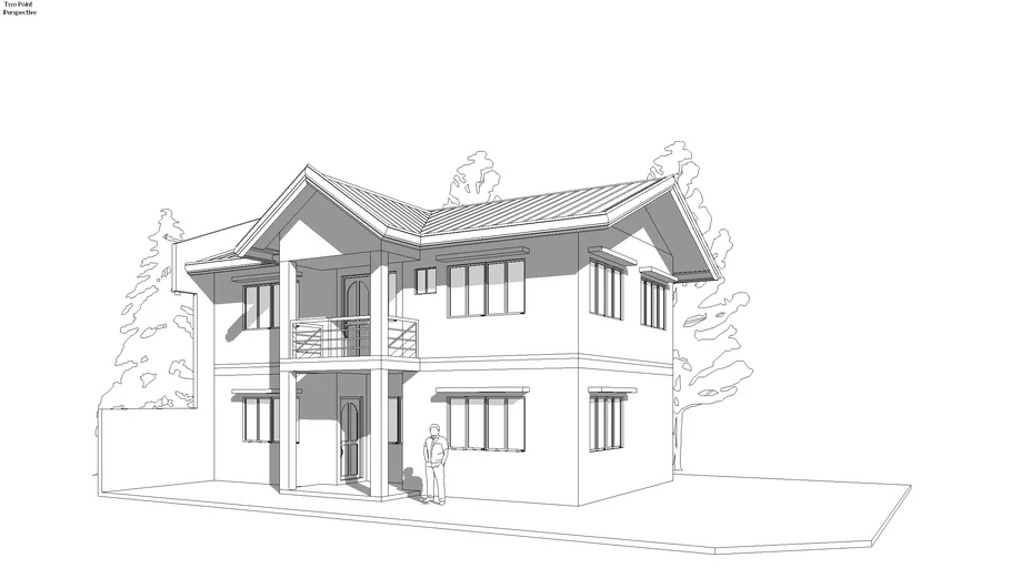 two storey house