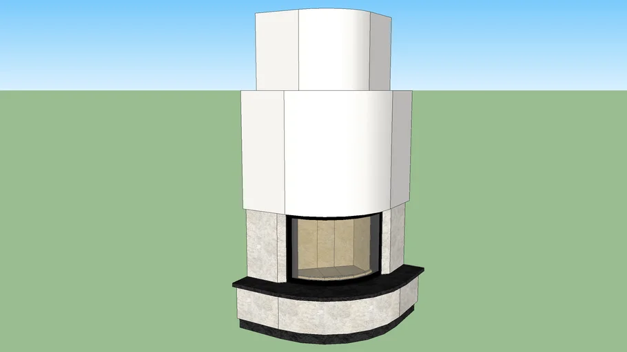 Cheminée d'angle