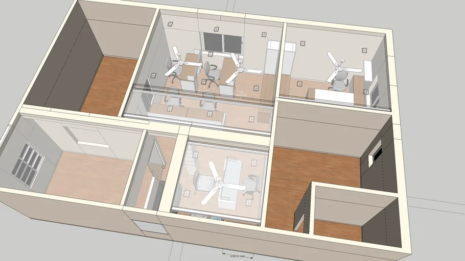 Coimbatore office layout | 3D Warehouse