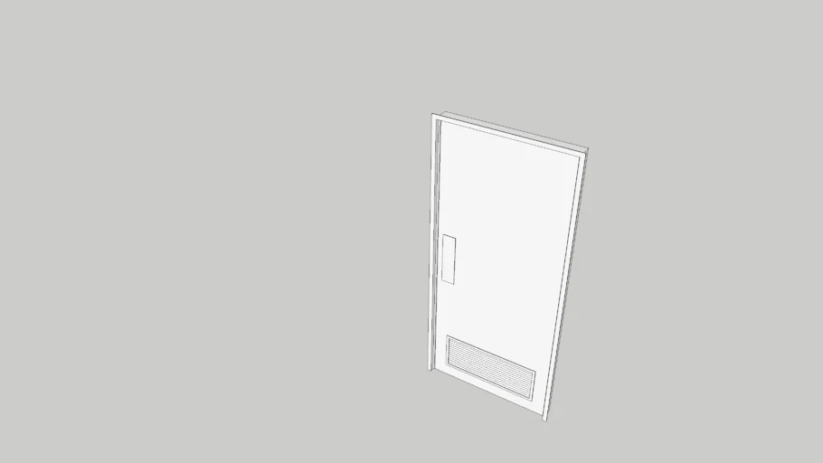 Bathroom metal door