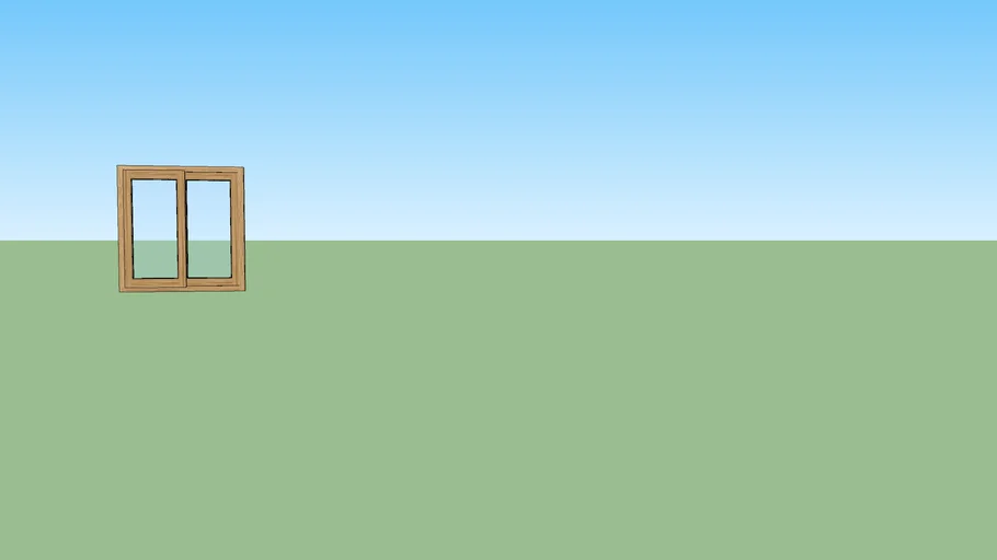 Sliding Window 3D Wood