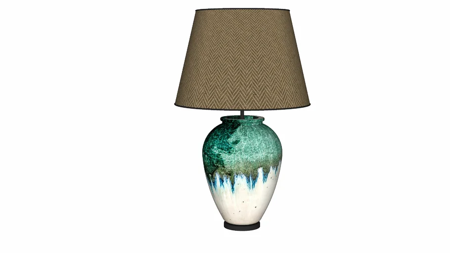 VIETNAM CERAMIC VASE + LAMPE