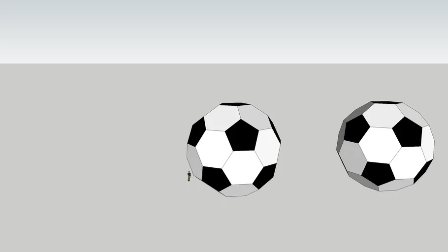 Bola de futebol em 3D