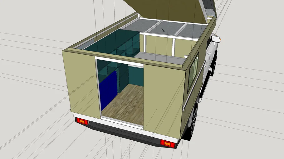 Pick Up Camper Wohnkabine Aufstelldach Pop Up Canopy