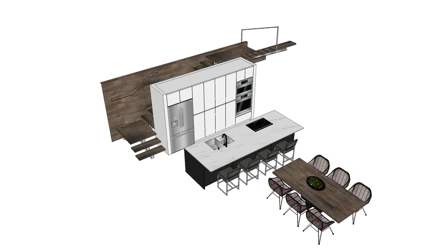 Contemporary Kitchen | 3D Warehouse