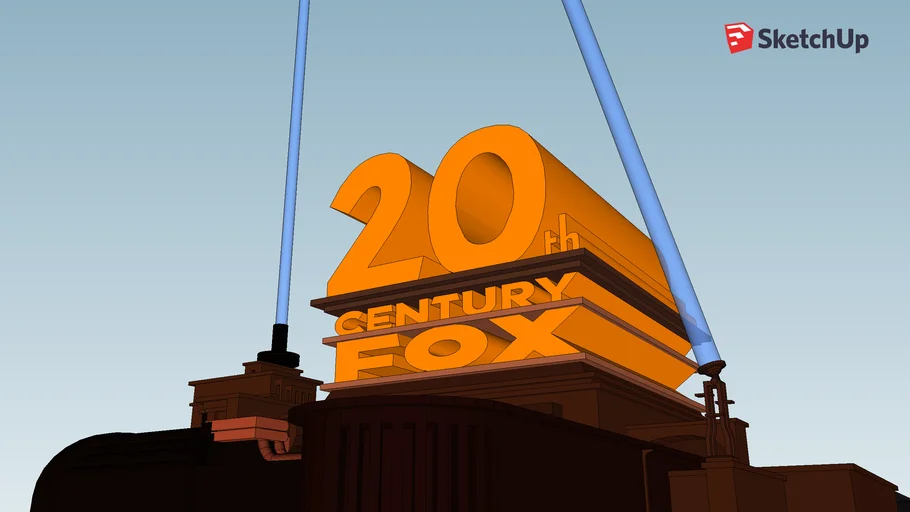 20th century fox logo 1994 with light
