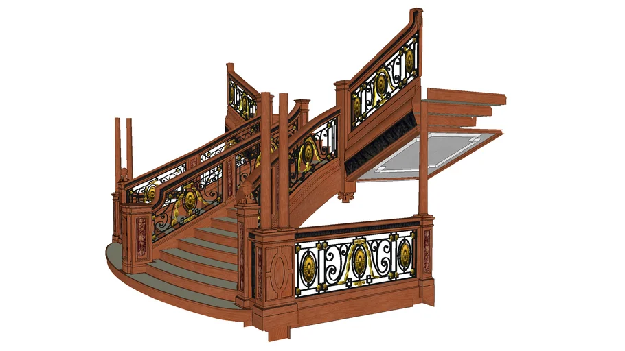 Titanic Grand Staircase C-Deck Stairs