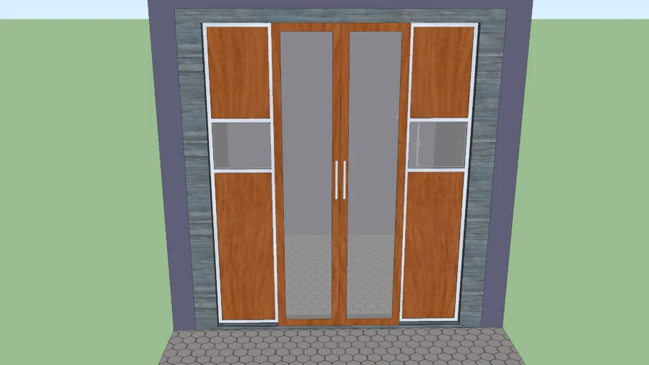 Closet sliding door