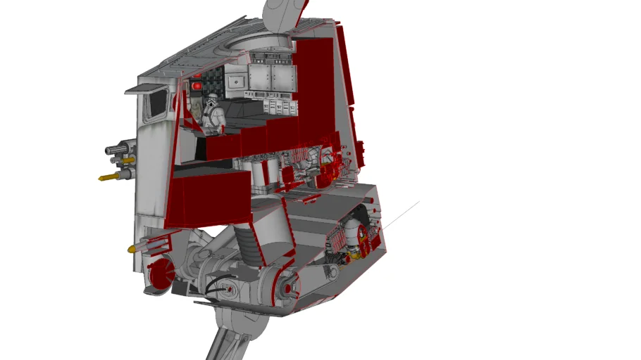 Star Wars - AT-ST Walker (interior detail)