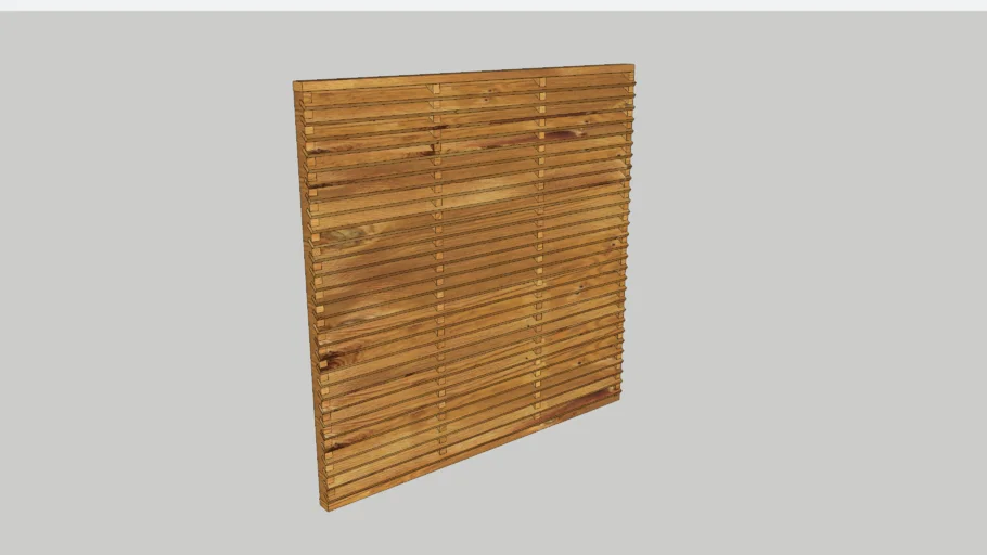 panneau bois persienne 1,8x1,8m ARIFI Vivre en Bois