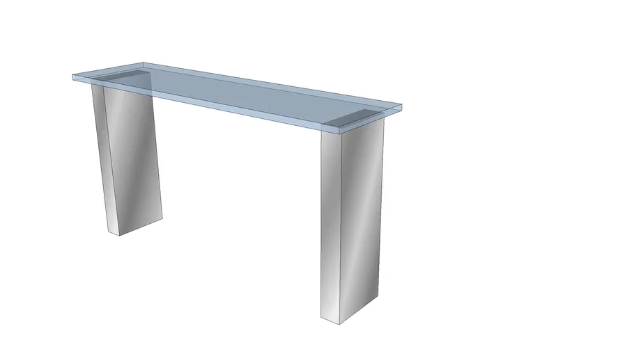 SCAN DESIGN thick glass console table