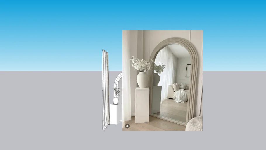 Arched mirror