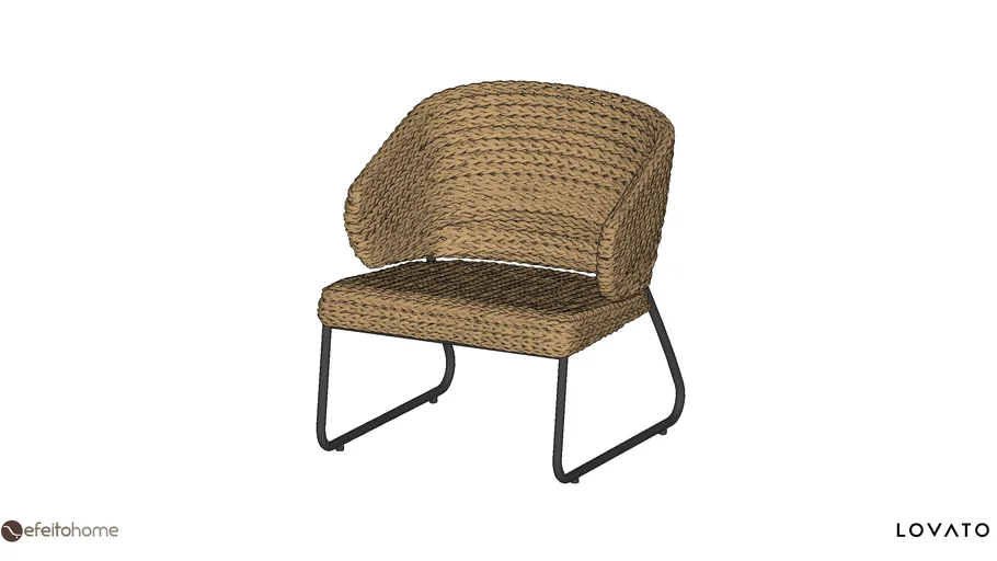 Poltrona Cacho fibra de bananeira