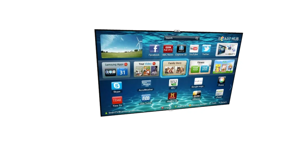 50" Samsung Smart Hub LCD TV