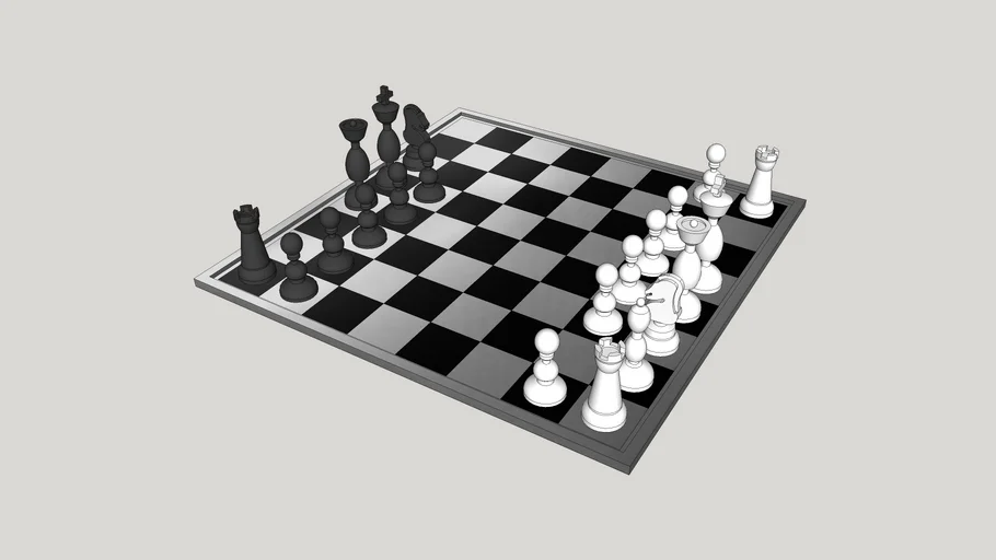 Decoração - Jogo de xadrez 