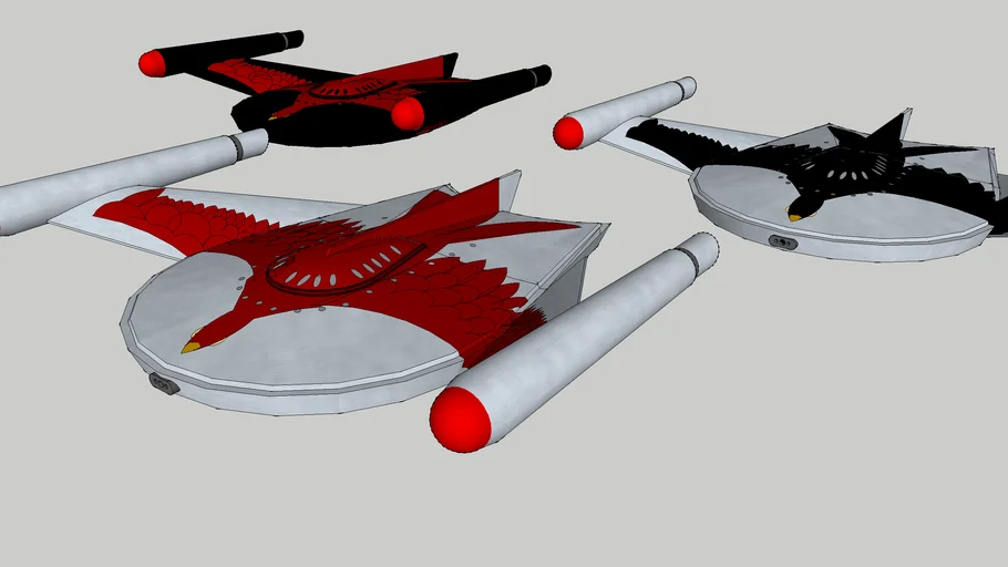 Romulan Bird of Prey (Star Trek the Original Series) revised