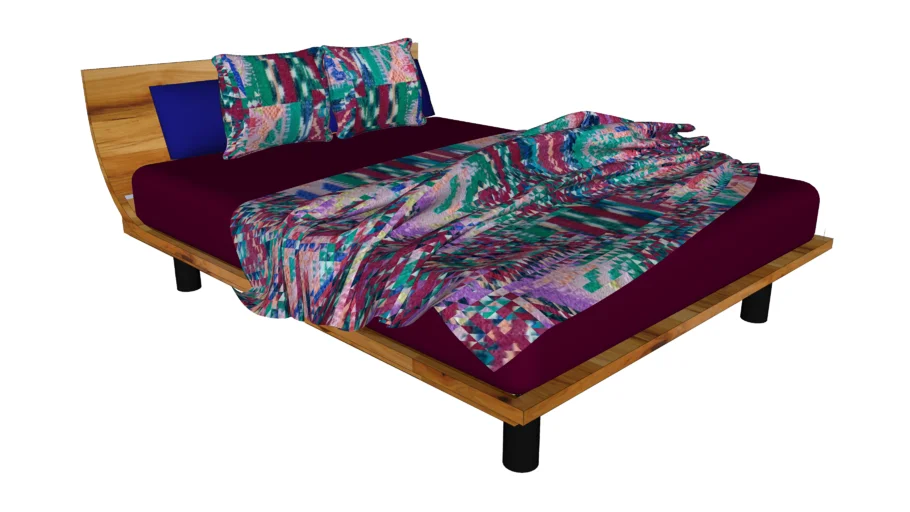 Contemporary Sleigh Bed