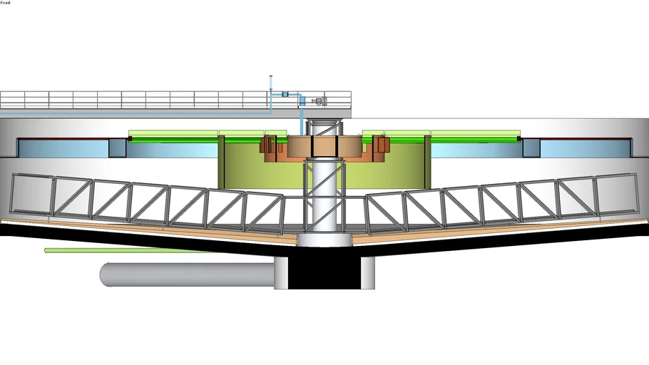 Clarifer, Circular, Inboard Launder, wastewater, water treatment
