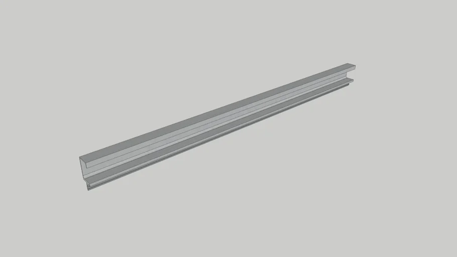 JALADOR ALUMINIO DE PERFIL TIPO C B60 DE 3 METROS