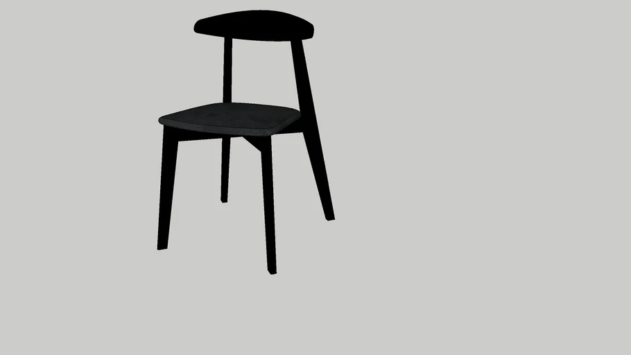 HANSOLA Chair, bamboo black/Kimstad black #IKEA | 3D Warehouse