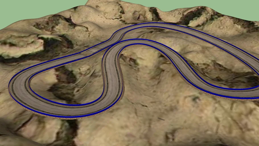 DESERT DERBY RACE COURSE TERRAIN FULL LOOP RACE TRACK