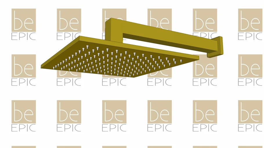 Chuveiro de Parede Dourado - Rubinettos