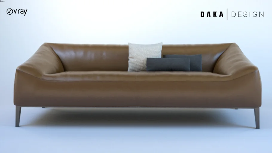 2 Seater Leather Sofa