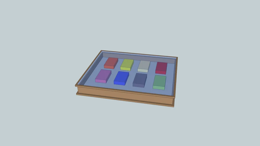 low poly tea chest