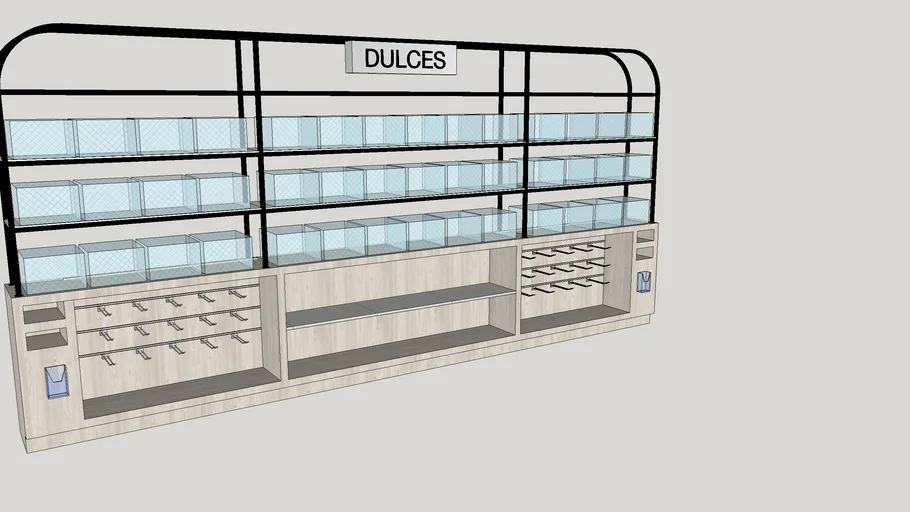 Mueble dulcería perimetro