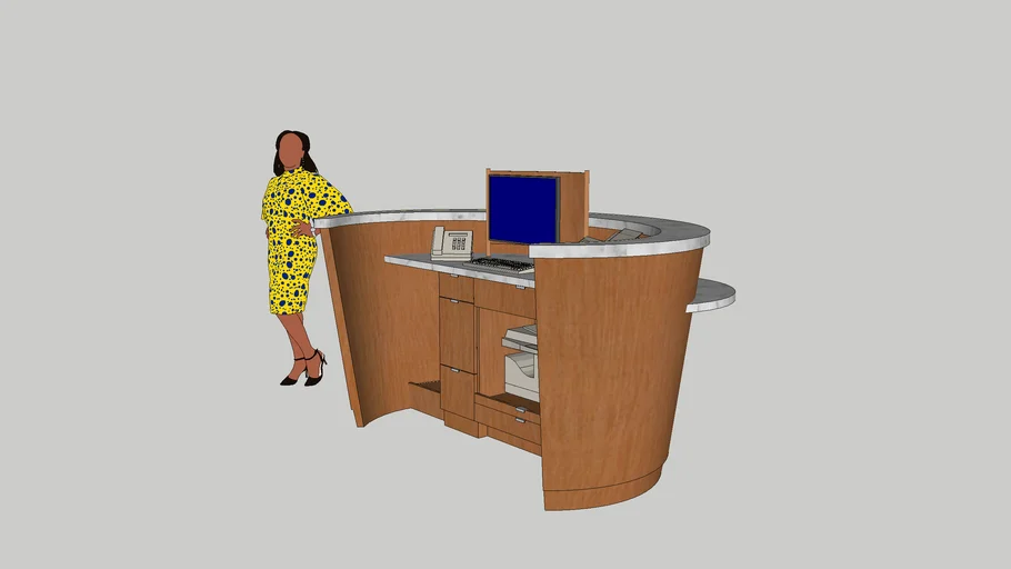 Reception Desk small one person