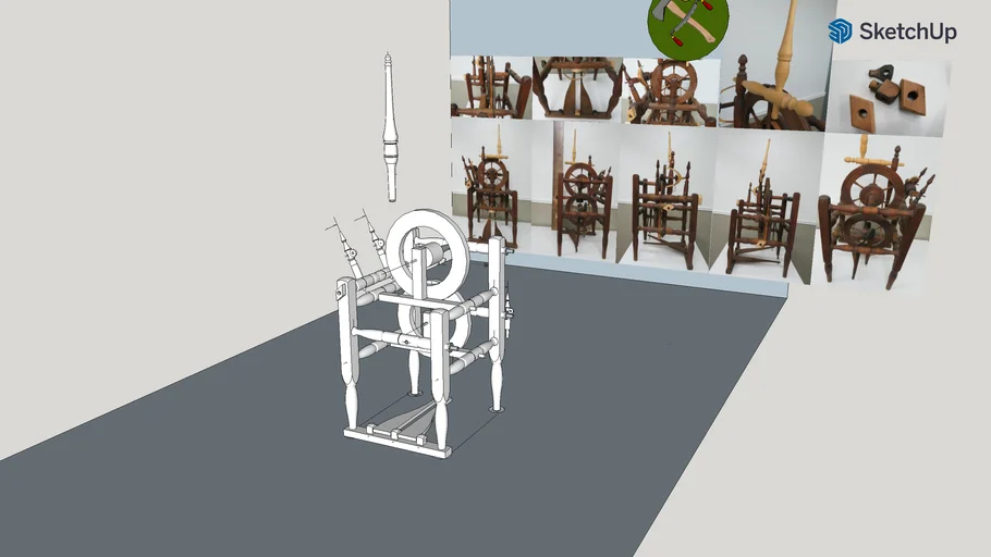 Spinning Wheel, chair