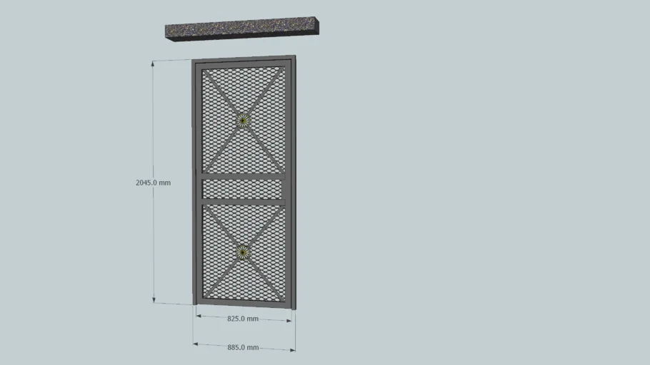 Puerta de protección reja