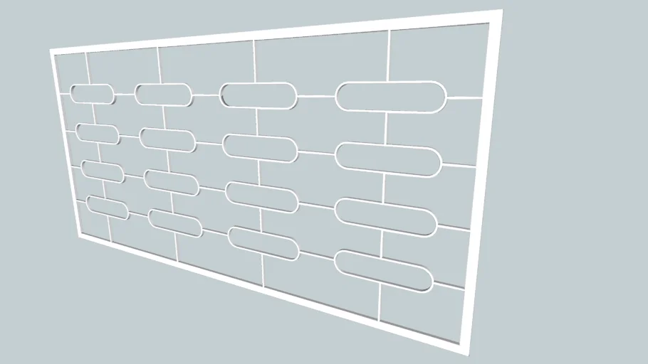 80's style window grille