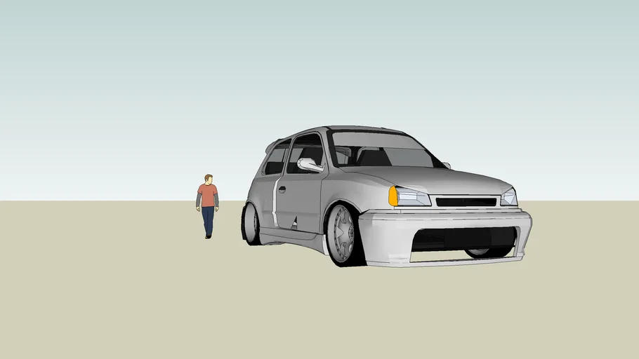 nissan micra with wide arch body kit