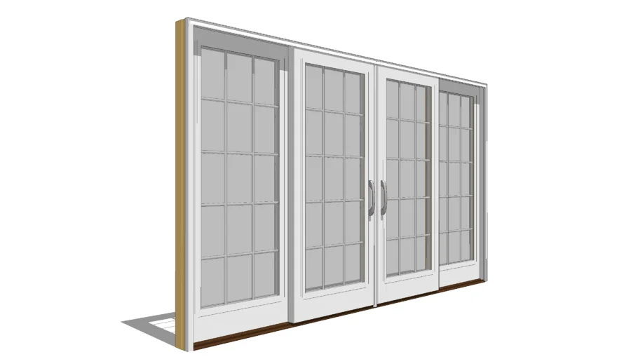Lifestyle Triple-Pane Sliding Door: 4 Panel