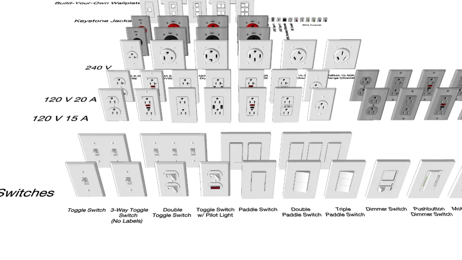 (US/CA) Household Electrical Receptacles and Switches