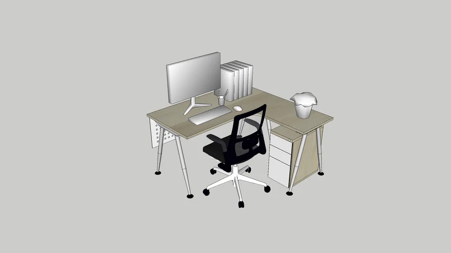 Bàn làm việc 02-Work table 02