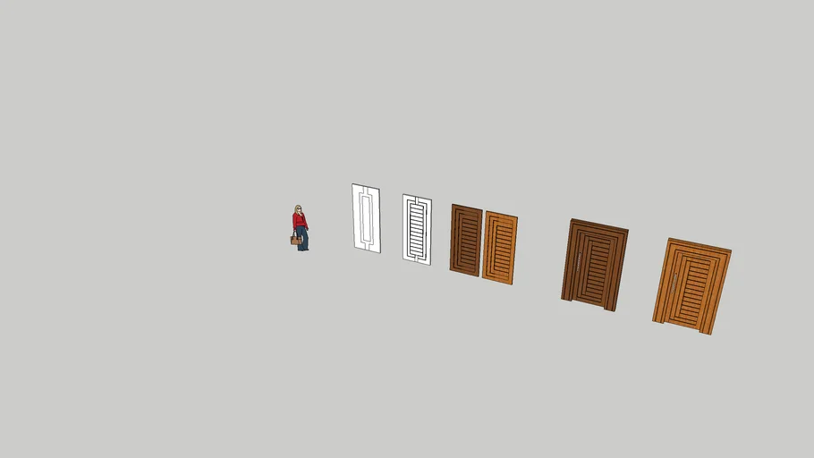 wooden main door