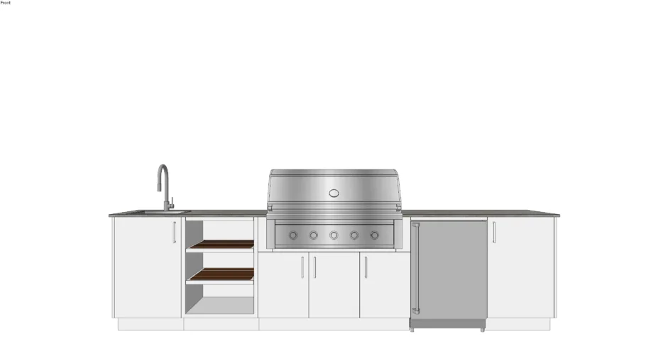 Eclipse 42 - Urban Bonfire Outdoor Kitchen