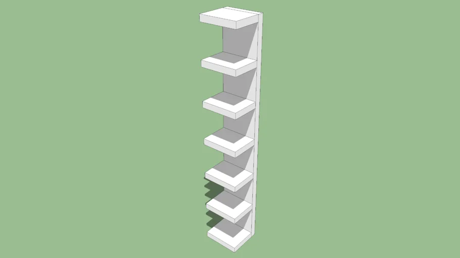 Ikea LACK Estanteria de pared 30 x 28 x 190 cm. Bookcase.
