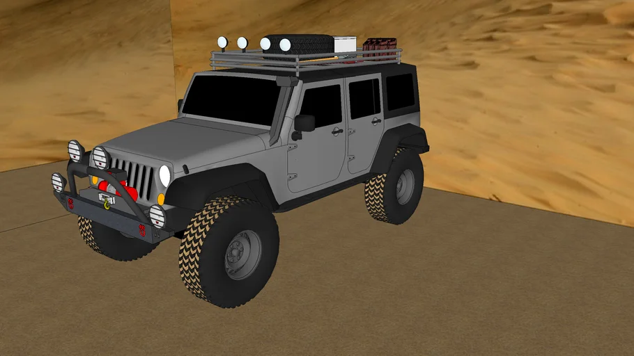 Off-Road Jeep Wrangler Unlimetd
