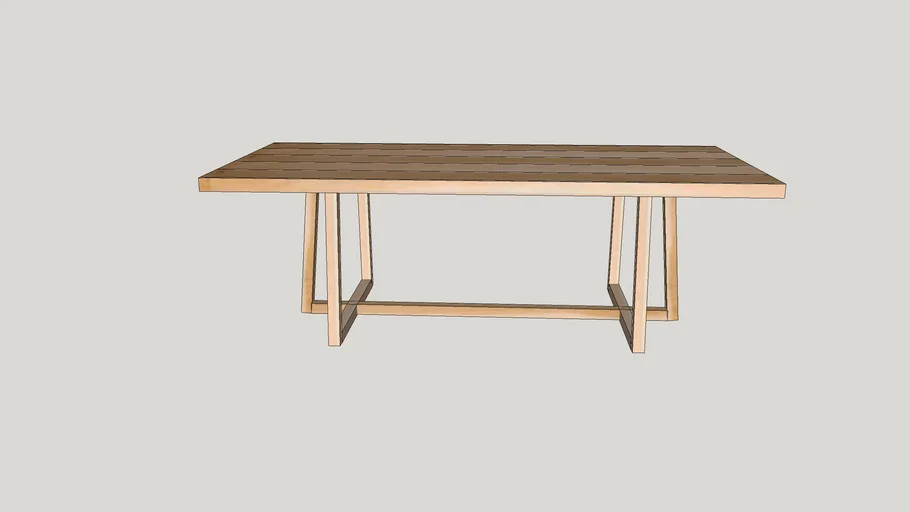 Mesa de comedor campestre