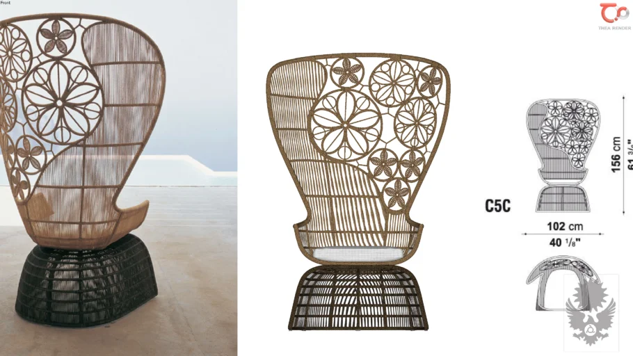 CHAIR 2 Crinoline B&B Italia